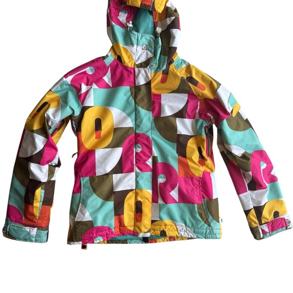 ROXY Women's Retro 80's Festival Snowboarding Jacket Size Large - Picture 1 of 10
